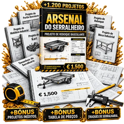 Arsenal do Serralheiro - +1.200 projetos prontos